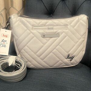 HARMONY MATTE LUXE VL CROSSBODY BAG- DIAMOND SILVER COLOR